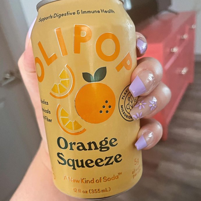 user image by @eyecandyland_, OLIPOP Orange Squeeze Prebiotic Soda - 12 fl oz Can