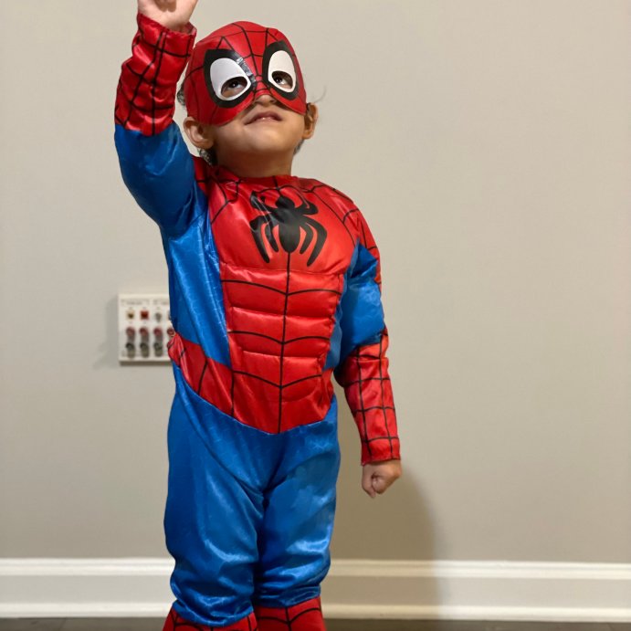 user image by Vivaan, Toddler's Marvel Spider-Man™ Padded Jumpsuit Costume - 3T-4T