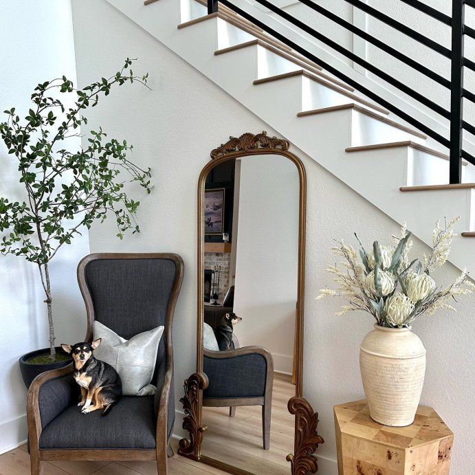 user image by @wifeonadime, Ogden Burled Wood Accent Table - Threshold™ designed with Studio McGee
