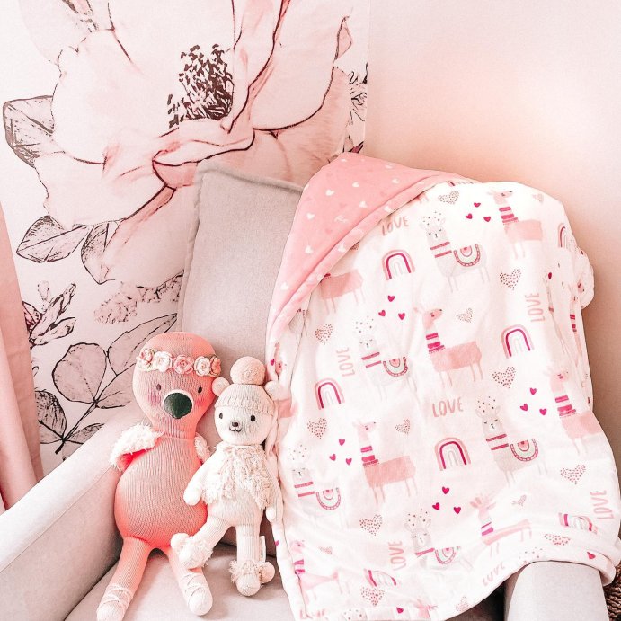 user image by @love.jen.marie, Lush Décor Plush Oversized Reversible Baby Blanket