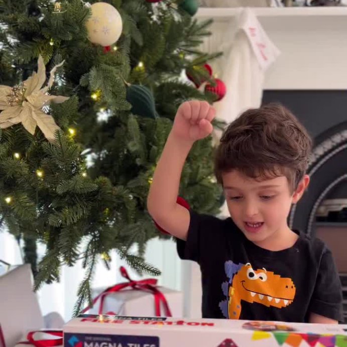 user image by @leo.plus.ella, MAGNA-TILES Fire Station Magnetic Building Set