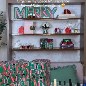 @spacenk’s instagram video of Space NK 12 Days of Fragrance Advent Calendar