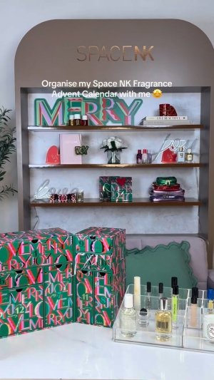 @spacenk’s instagram video of Space NK 12 Days of Fragrance Advent Calendar