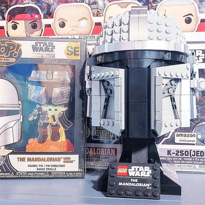 user image by @popcoll3ctr16g, LEGO Star Wars The Mandalorian Helmet Model 75328