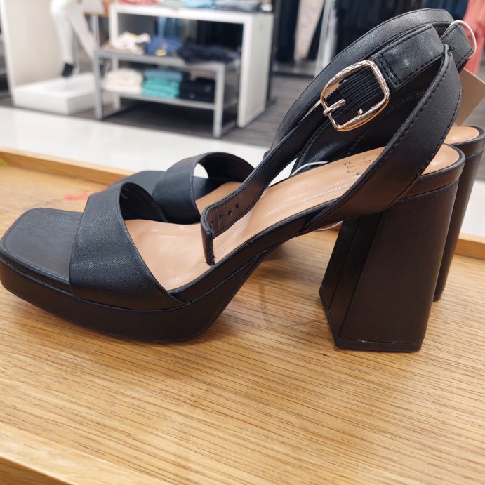 user image by Sara , Women&#39;s Haley Ankle Strap Single Band Flare Heels with Memory Foam Insole - A New Day&#8482;