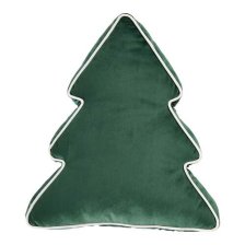 Shop CANVAS Canadian Christmas Collection Green Tree Cushion/Throw Pillow, Green, 17x15-in and more