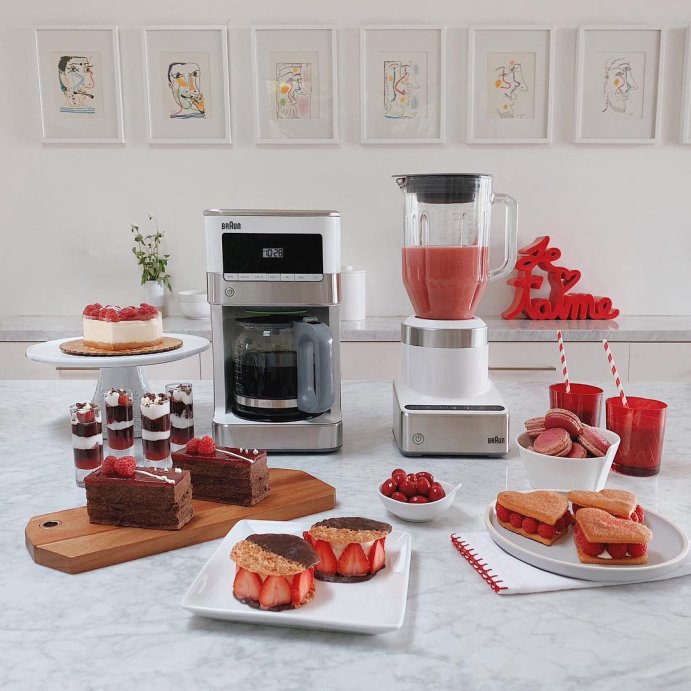 user image by @braunhousehold.na, Braun BrewSense 12-cup Drip Coffee Maker - KF6050WH - Stainless Steel/White: Automatic Shut-Off, Glass Carafe, 1000W