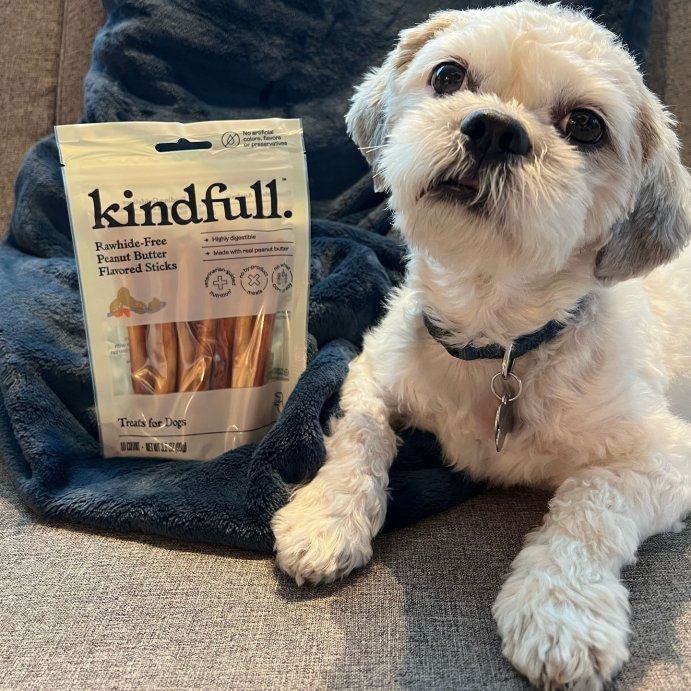 user image by @archie.cremer, Rawhide-Free Peanut Butter Flavor Recipe Stick Dog Treat - 3.5oz/10ct - Kindfull&#8482;