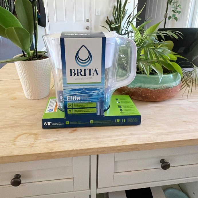 user image by @kaleyreviews, Brita Water Filter 6 Cup Denali Water Pitcher Dispenser with Elite Water Filter