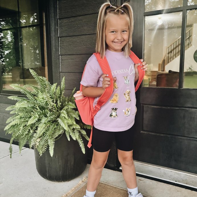 user image by @timberthiel, Girls&#39; Short Sleeve Oversized Scenic Happiness Club T-Shirt - Cat &#38; Jack&#8482;  Lavender Mauve