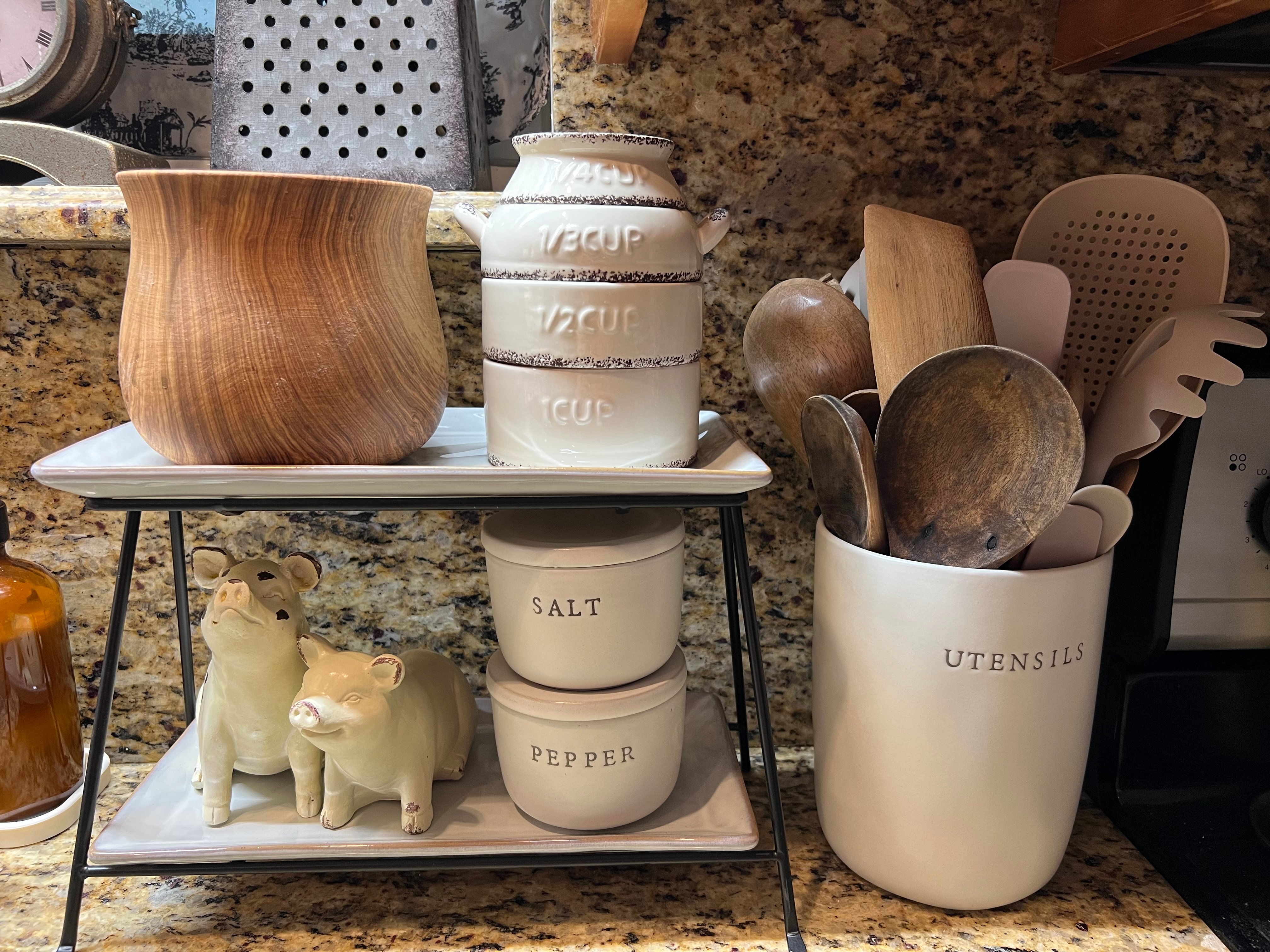 user image by Abigail Martinez, Stoneware Utensil Holder Cream - Hearth &#38; Hand&#8482; with Magnolia: Chic Storage for Kitchen Tools