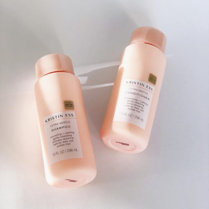 user image by @loganranhofer, Kristin Ess Hair Extra Gentle Conditioner for Sensitive Skin + Scalp, Moisturizing + Hydrating, Color Safe, Vegan + Sulfate Free - 10 fl oz
