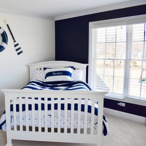 Housse de couette enfant fil teint en coton imprimé mini carreaux lit