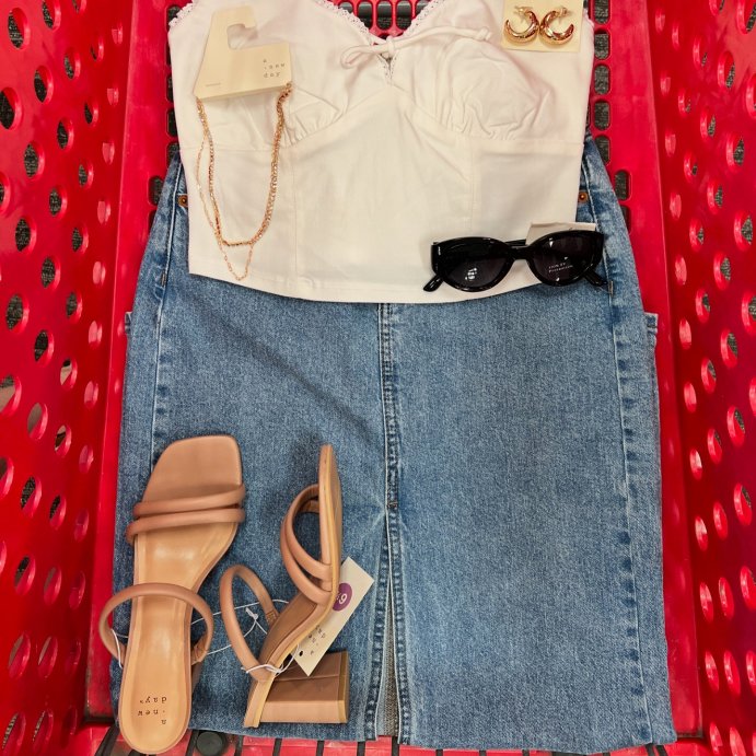 user image by @_targetxbri, Women's Denim Maxi Skirt - Universal Thread™