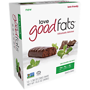 Shop Love Good Fats Love Good Fats Keto Friendly Snack Bars - Mint Chocolate Chip (12 Bars) and more