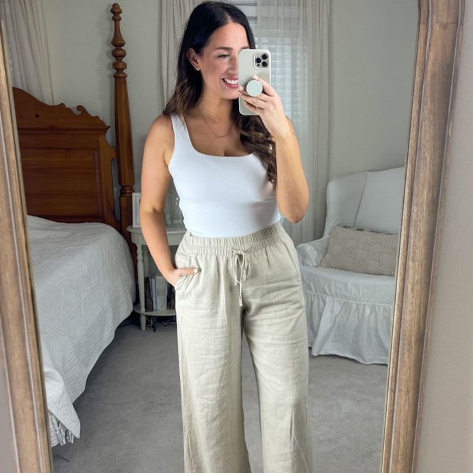 user image by @casuallychristina, Women's Double-Scoop Bodysuit - A New Day™