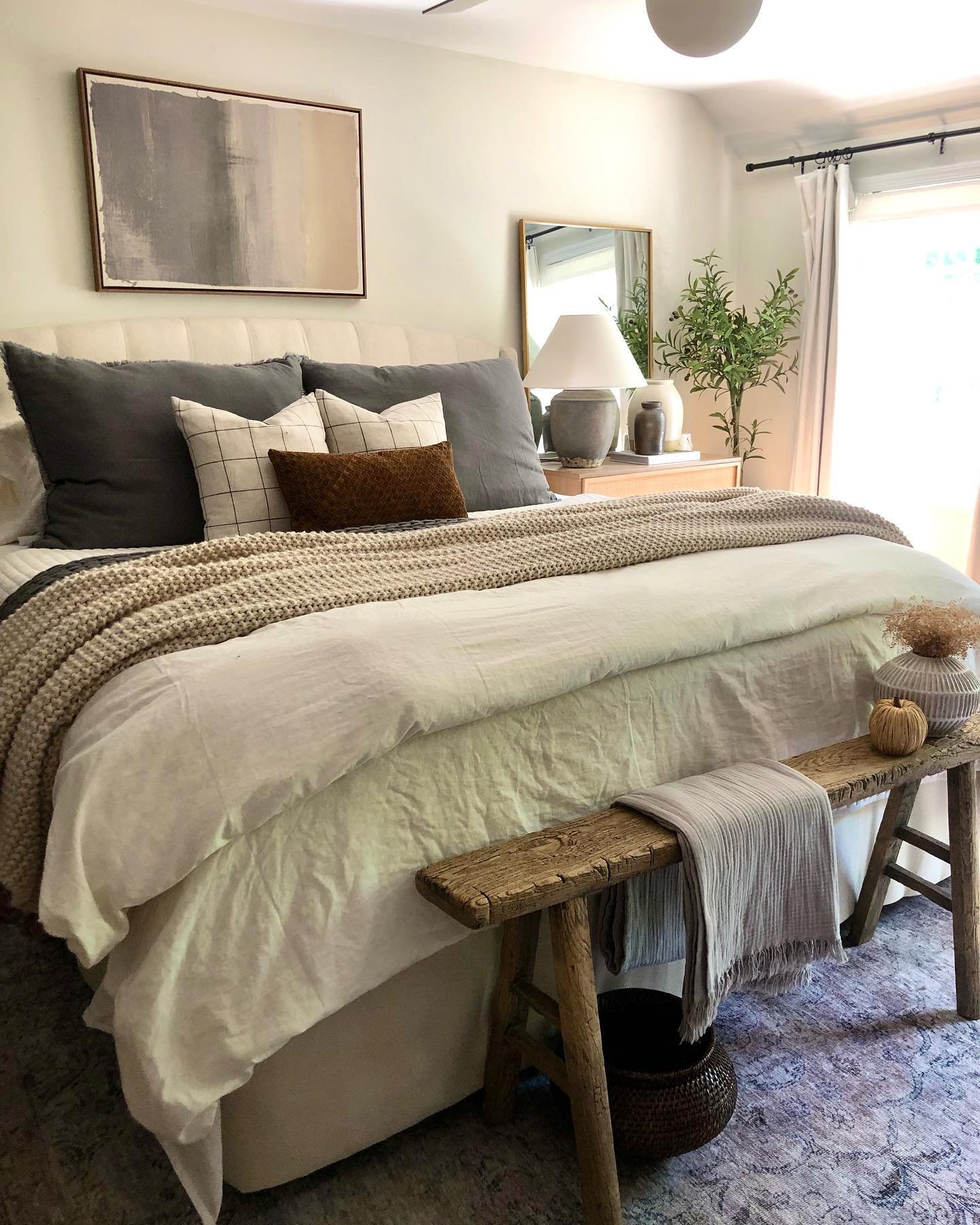 user image by @thecreamcolonial, Chunky Knit Bed Blanket - Casaluna™