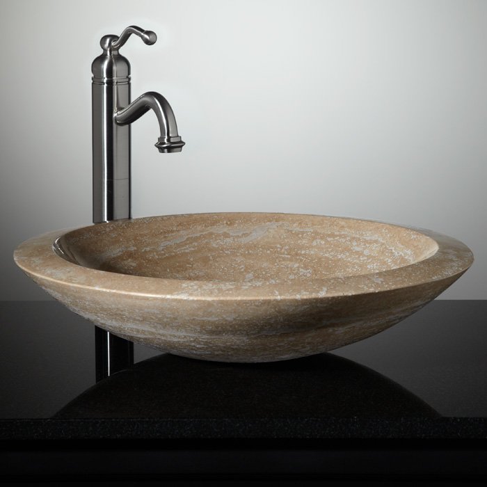 Travertine Undermount Bathroom Sinks