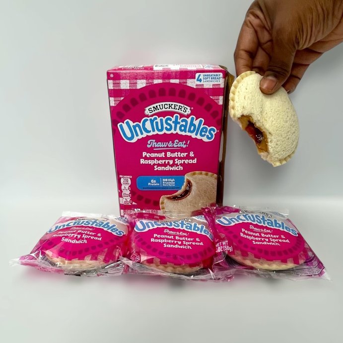 user image by @passionate_reviewer, Smucker&#39;s Uncrustables Frozen Peanut Butter &#38; Raspberry Spread Sandwich - 8oz/4ct
