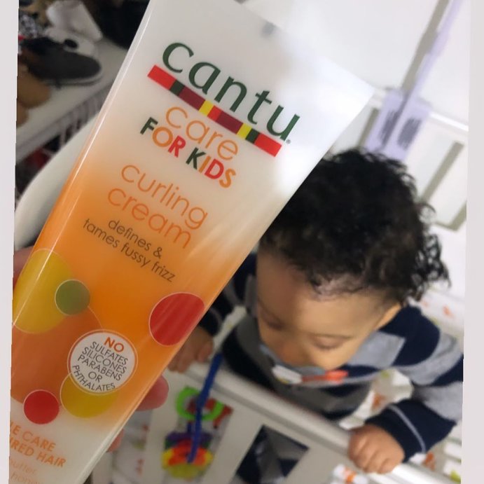 user image by @_liamnoel, Cantu Care Value Size Curling Cream Curl Enhancer