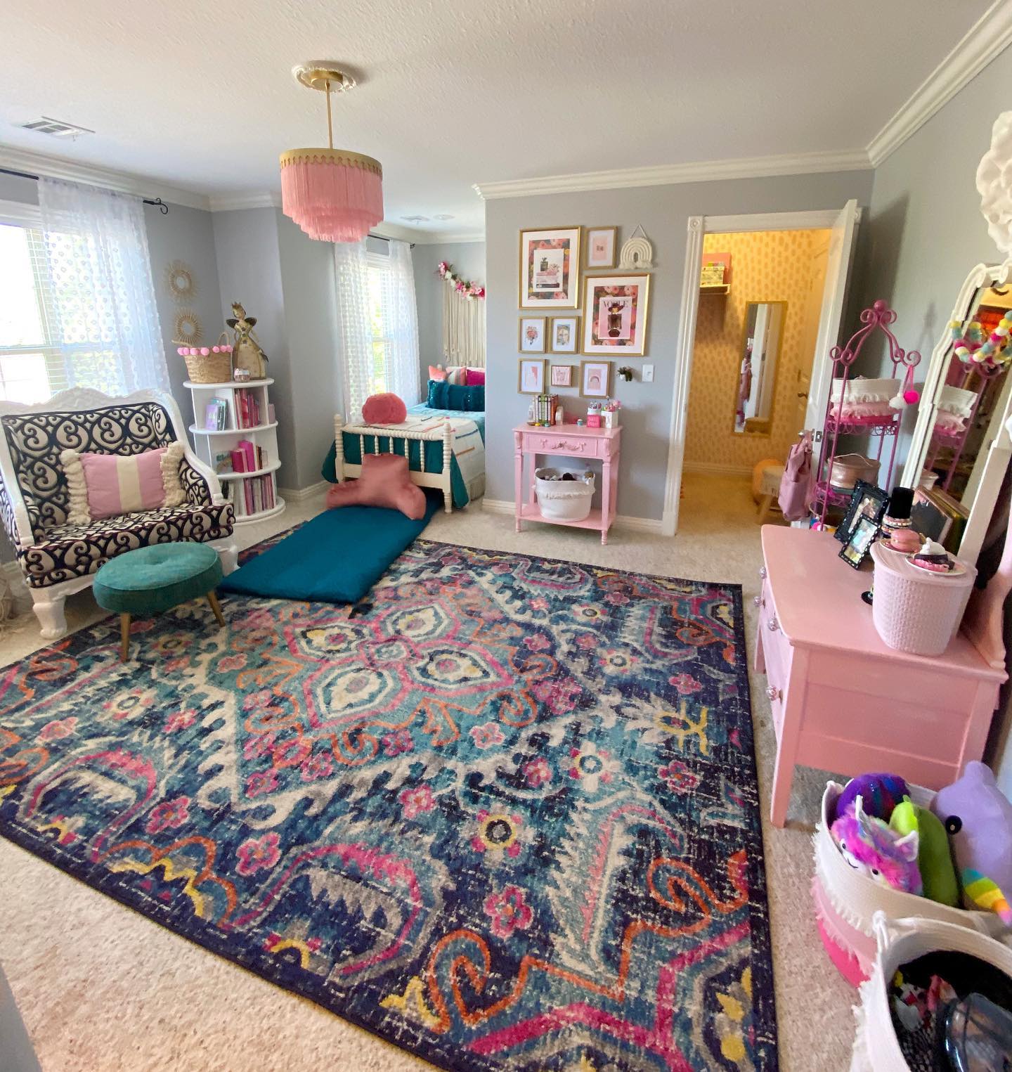 Eclectically pretty girls' room Instagram Post