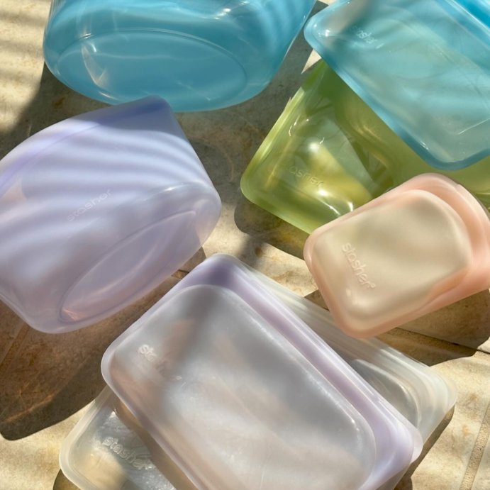 user image by @ggoma__kitchen, Stasher Reusable Silicone Travel Accessories Bag Set - 2pk