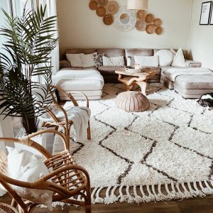 West elm ウールラグ　wool rug モロッコ製 West elm ウールラグ wool rug モロッコ製 Souk Shag Wool Rug | West Elm