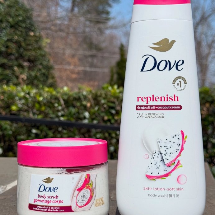 user image by @bodycarebello, Dove Beauty Replenishing Body Wash - Dragon Fruit &#38; Coconut Cream 24hr Lotion-Soft Skin - 20 fl oz