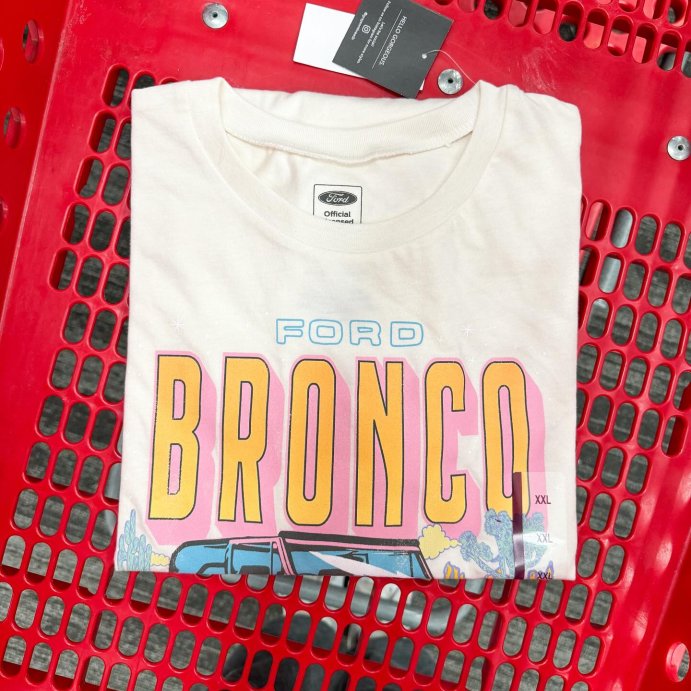 user image by @targetandme, Women's Ford Bronco Short Sleeve Graphic T-Shirt - Off-White