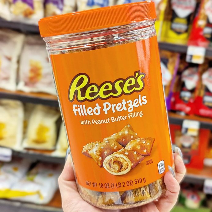 user image by @dncsnacksterz, Reese&#39;s Peanut Butter Filled Pretzels - 18oz