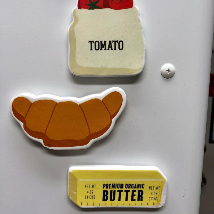 user image by @milliethechiweenie, Tomato Girl Summer Ceramic Magnets Tomatoes - Bullseye&#39;s Playground&#8482;