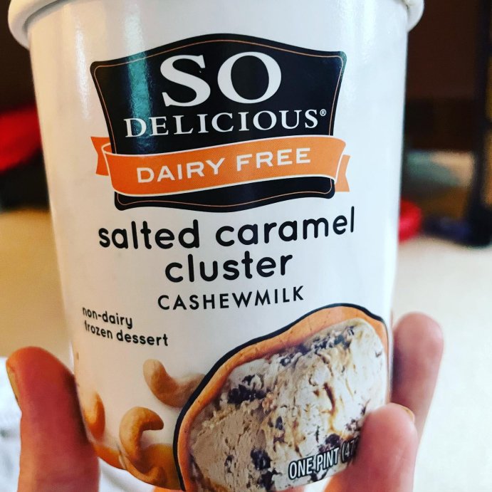 user image by @gluten_free_in_glasses, So Delicious Salted Caramel Cluster Cashew Milk Frozen Dessert - 16oz