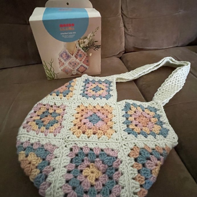 user image by @yongmei, DIY Crochet Tote Bag Kit - Mondo Llama&#8482;: Craft Activity Kit with Yarn &#38; Tools for Crochet Bag Ideas