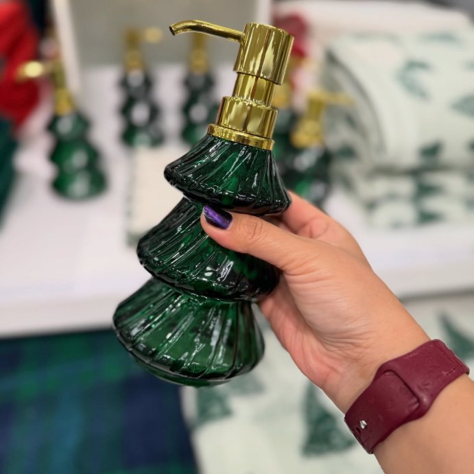 user image by @katattarget, Tree Glass Soap Dispenser Green - Threshold&#8482;