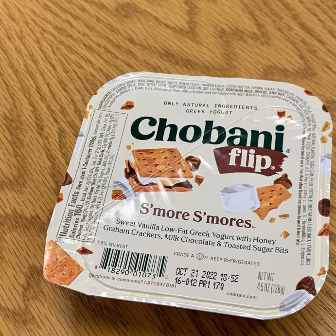 user image by @burnttoastsundae, Chobani Yogurt