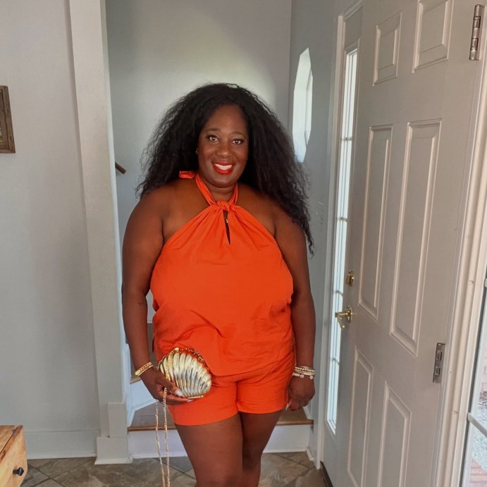 user image by @kolo_kouture, Women's Knotted Halter Top - Universal Thread™