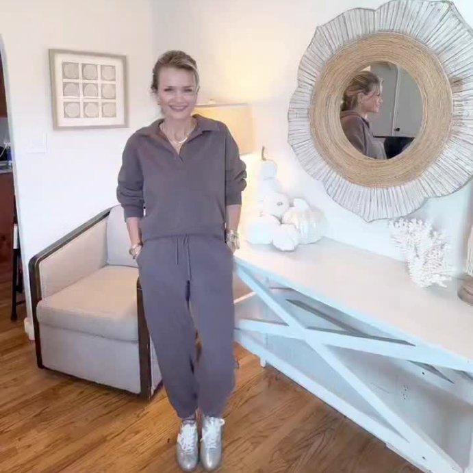 user image by @heathermatheny73, Women's Mid-Rise Barrel Leg Sweatpants - Universal Thread™