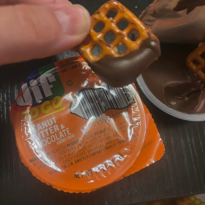 user image by @edenbrwn, Jif To Go Peanut Butter &#38; Chocolate  Flavored Spread - 8.8oz/8ct