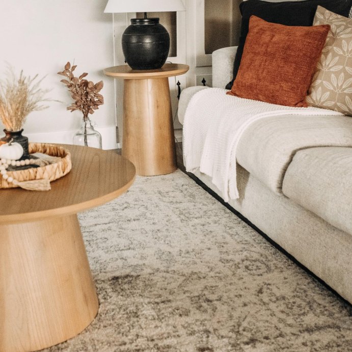 user image by @zoeyjenae, Wooden Round Pedestal Accent Side Table - Hearth & Hand™ with Magnolia
