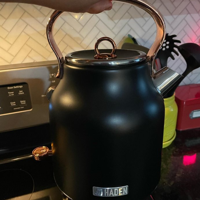 user image by @raesravereviews, Haden Heritage 1.7L Stainless Steel Electric Cordless Kettle