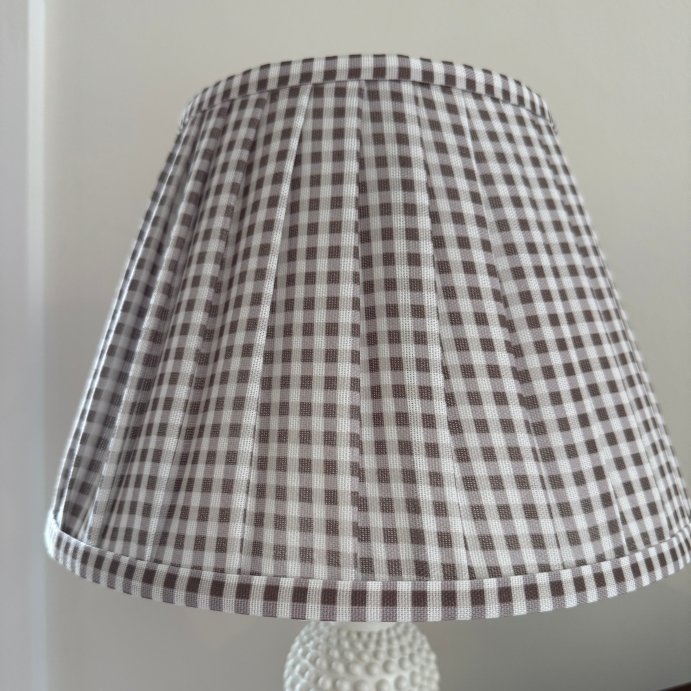 user image by thelangfordhouse, Gingham Pleated Lamp Shade Brown - Threshold&#8482; designed with Studio McGee