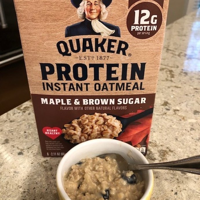user image by @gardengal248, Quaker Instant Protein Maple Brown Sugar Oatmeal - 6ct / 12.6oz
