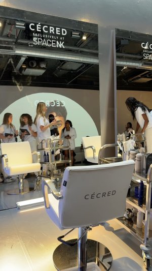 @spacenk&rsquo;s instagram video of C&eacute;cred Ritual Shaking Vessel,C&eacute;cred Moisturizing Deep Conditioner,C&eacute;cred Temple Oud Hair Perfume