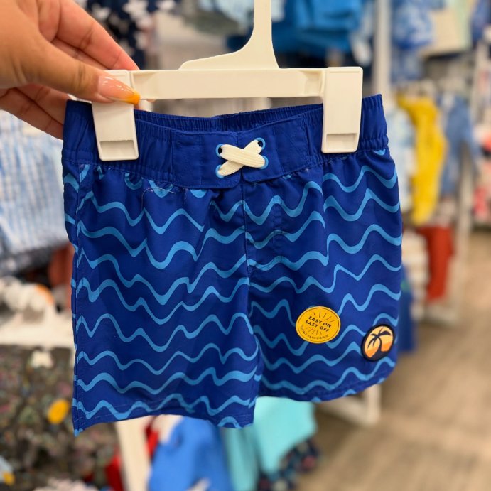user image by @thathappytargetchick, Boys&#39; Waves Printed Swim Shorts - Cat &#38; Jack&#8482; Blue