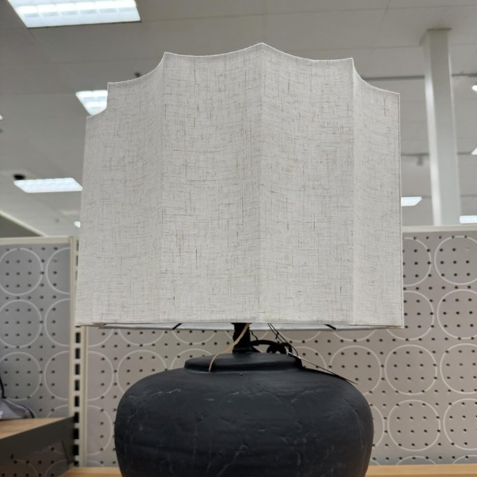 user image by @neutralcuratedhome, Oversized Ceramic with Fluted Shade Table Lamp Black/White - Hearth &#38; Hand&#8482; with Magnolia