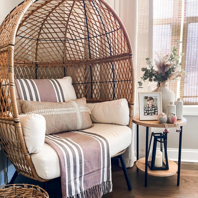 user image by @thetennesseehome, Wood and Metal Small Round Side Table - Room Essentials™