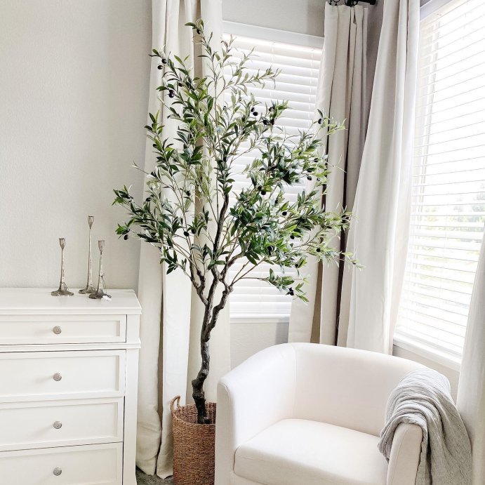 user image by @bbc.interiors, 93&#34; Artificial Olive Tree - Threshold&#8482; designed with Studio McGee: No Assembly, Indoor Polyester Decor