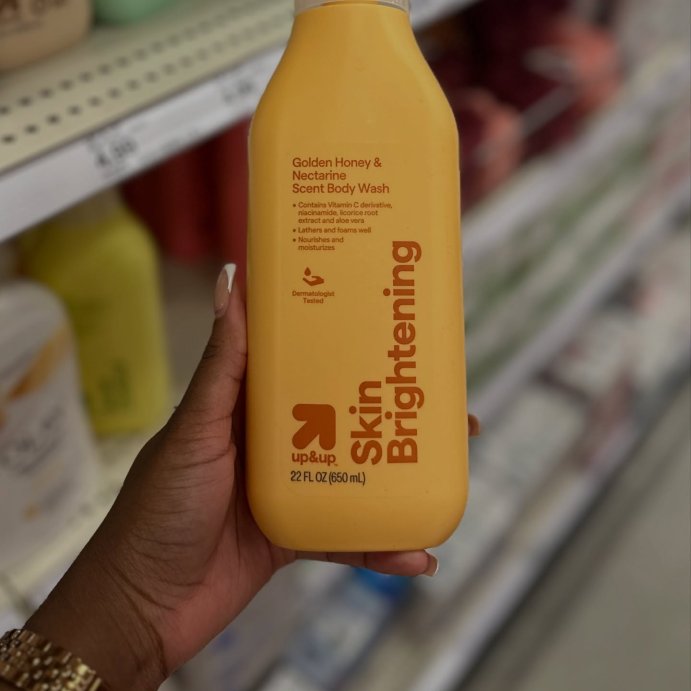 user image by @spottedattarget_, Skin Brightening Vitamin C Body Wash - Golden Honey &#38; Nectarine - 22oz - up&#38;up&#8482;