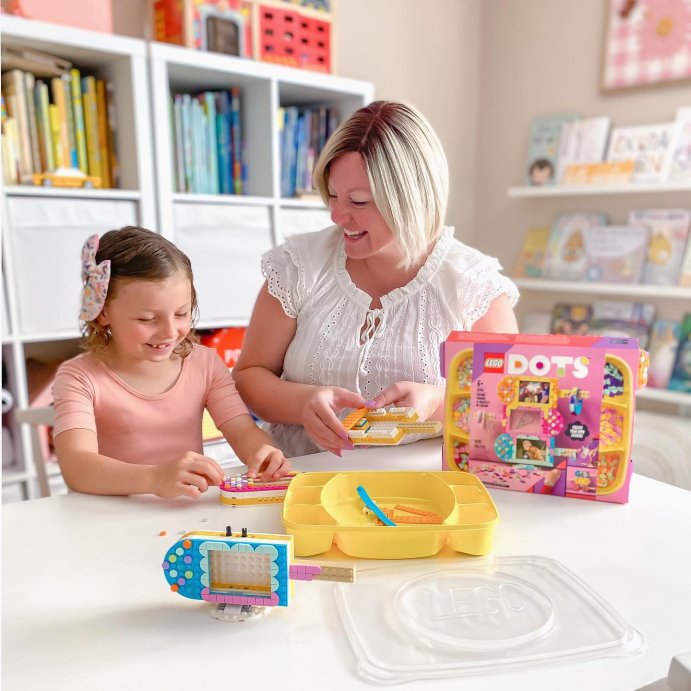 user image by @kristensellentin, LEGO DOTS Ice Cream Picture Frames &#38; Bracelet 41956 Building Kit