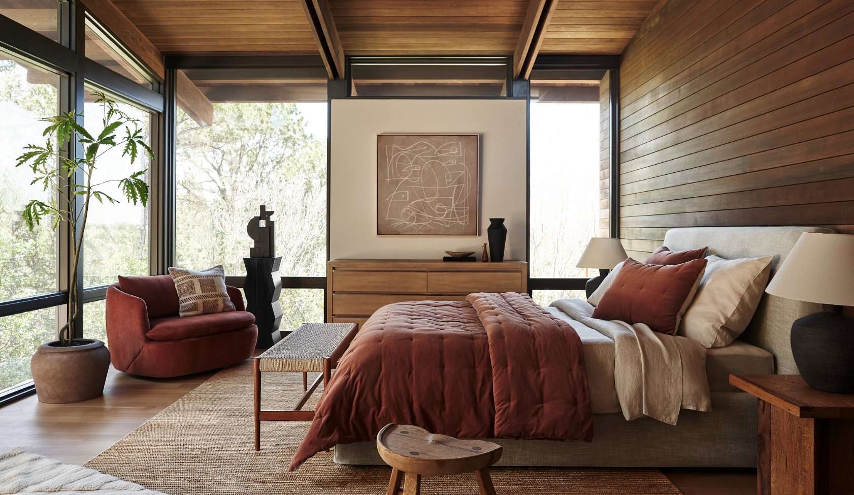 How to Design a Mid Century Modern Bedroom Bark and Chase